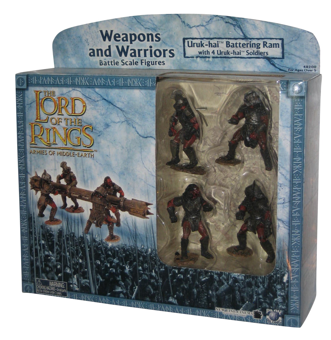 Details about   Lord of the Rings Armies of Middle Earth AOME Uruk-hai Battering Ram 4 Soldiers 