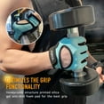 thumbnail image 7 of Atercel Workout Gloves for Men Women Gym Weight Lifting Gloves With Full Palm Protection Aqua, M, 7 of 7