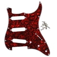 thumbnail image 1 of Placa de rasguño de Golpeador de guitarra perfke de 3 capas con tornillos de montaje, 1 of 9