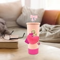 thumbnail image 4 of Silicone Cup Set with Bow Straw - Cute Design, High-Quality Material, Decorative, for Home/Outdoor Drink Decoration, 4 of 4