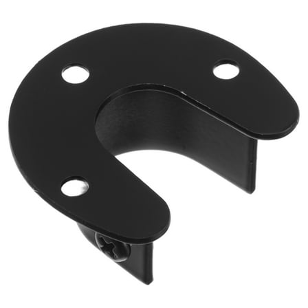 Masteelf  Stainless Steel Clothes Tube Holder Curtain Rod Shower Black