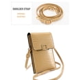 thumbnail image 4 of Graflsoa Women's Transparent Window Phone Wallet with Detachable Strap, Multi-Functional Card Holder, Yellow PU Leather Bag (8081#), 4 of 6