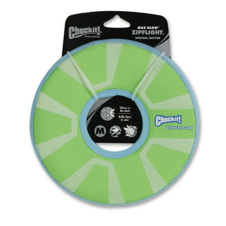 Chuckit! Zipflight Max Glow Dog Toy, Med