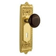 thumbnail image 5 of Nostalgic Warehouse Eadbrn_Psg_234_Kh Brown Porcelain Passage Door Knob Set - Bronze, 5 of 6