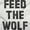 White, variant on Feed The Wolf Sarcastic Hangry Gym Zip Up Hoodie Men's Women's Brisco Brands L