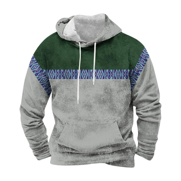 Sudadera con capucha para hombre, moda, estampado de movimiento, sudadera con capucha, blusa, blusa de poliéster para hombre