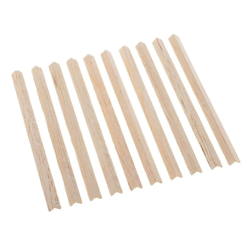 10 Pcs Premium DIY Model Making Crafts Balsa Wood L Shapes Natural Wood