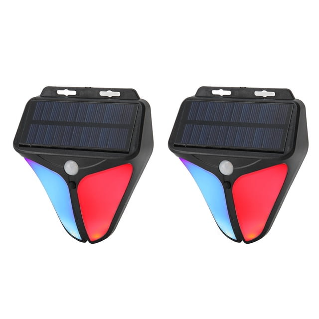 Luz De Advertencia, Amplia Aplicación De Alarma Con Sensor De Movimiento Solar De 2 Piezas Para El Hogar