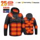 thumbnail image 3 of Chaqueta calefactable de 23 áreas para hombre y mujer, chaleco cálido de invierno con calefacción por USB, abrigo calefactable para esquí, acampada, senderismo, ropa de algodón de invierno, 3 of 5