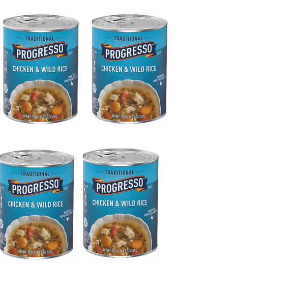 Progresso Traditional Chicken & Wild Rice Soup, 19 oz pack of 4