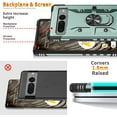 thumbnail image 5 of Case for Google Pixel 7 Pro Case Military Grade Drop Case with Kickstand Metel Ring Magnetic Holder Shockproof Protective for Pixel 7 Pro Phone Case (Midnight Green), 5 of 17