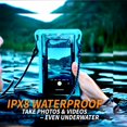 thumbnail image 3 of Stash7 Waterpocket Premium Waterproof Phone Pouch | The Only Adventure Grade Phone Case for iPhone 14, 14 Pro Max, 13, 13 Pro Max, 8, 8 Plus, XS, XS Max, XR, 13, 13 Pro Max, Galaxy S9+, S10+ (Black), 3 of 6