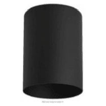 Sunshine Lighting B3167095 Sunlite Modern Outdoor Cylinder Flush Mount Light Fixture, Black - E26 Medium Base - 60W