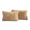 thumbnail image 1 of Advancent 2 unids/set funda de cojín resistente a las arrugas para un aspecto limpio y ordenado fundas de cojín de almohada de fácil cuidado Juegos de cama marrón claro, 1 of 6
