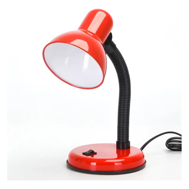 Lámpara Recamara Escritorio Lectura 360° Ajustable E27 Rojo Rojo