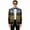 Blue gold, variant on Luxury Black Velvet Blazer for Men with Gold Floral Embroidery - Slim Fit Formal Party Wedding Prom Suit Jacket