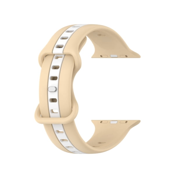 Correa Deportiva de Silicona para Apple Watch, Bicolor, Resistente al Agua, Unisex, Compatible con Series 1,2,3,4,5,6,7,8,9,10