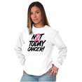 thumbnail image 3 of Not Today Breast Cancer Awareness BCA Women Plus Size Long Sleeve Graphic Tee Brisco Brands 3X, 3 of 5