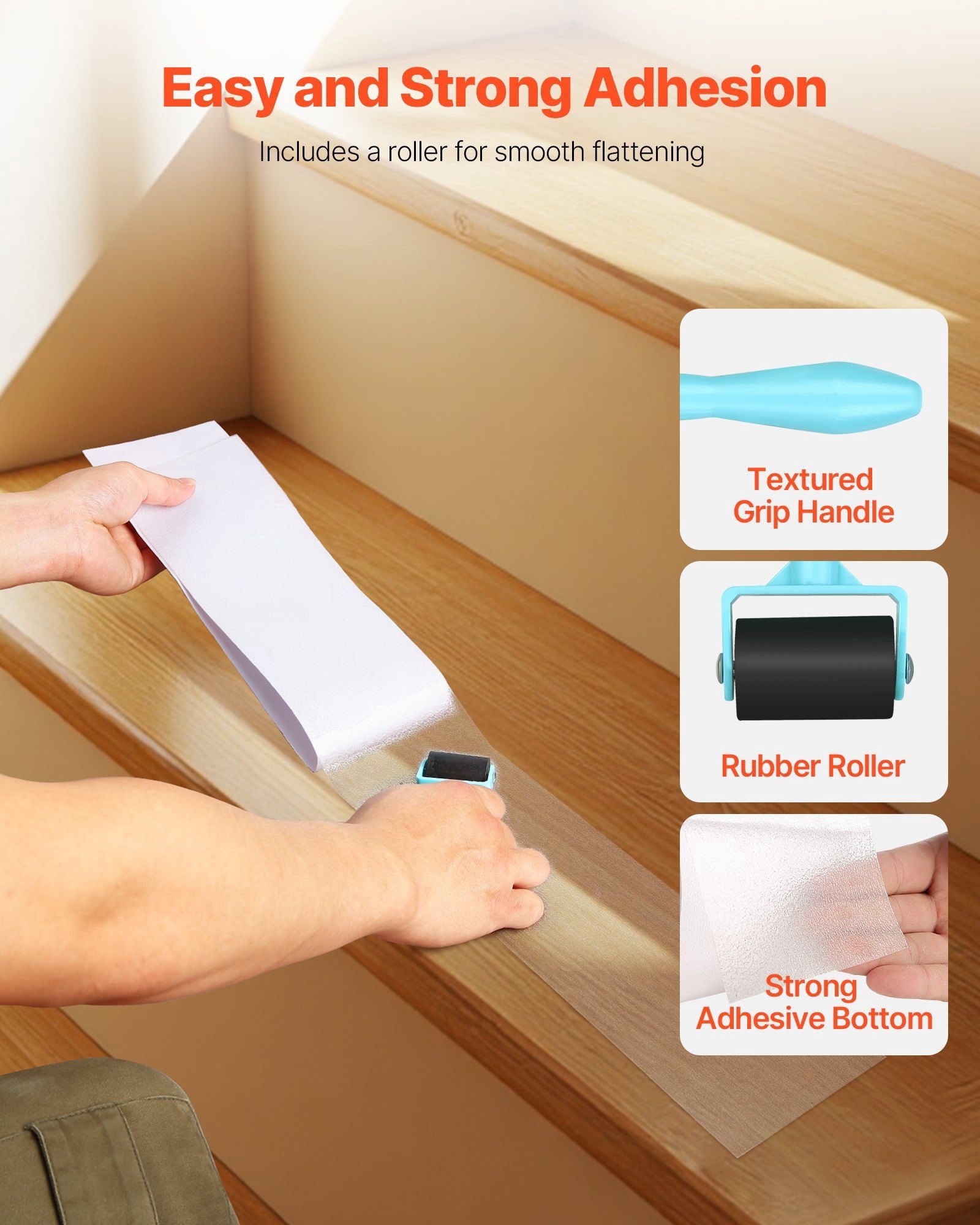 Transparent Anti-Slip Tape – 30FT x 4 Inch Non-Slip Grip Tape for Stairs, Ramps & Floors – Heavy Duty Traction Treads