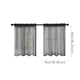 thumbnail image 3 of Cortinas traslúcidas (2 unidades), cortinas para ventanas de cocina y baño con bolsillo para barra, filtran la luz para mayor privacidad y tienen un diseño de dobladillo ondulado., 3 of 9