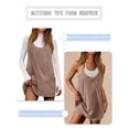 thumbnail image 3 of Vestido deportivo Nirovien Romper para mujer con pantalones cortos, color café L, 3 of 8