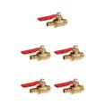 thumbnail image 3 of mmirethe Various Type Ball Valve Threaded Brass Ball Valve 2 interface 12mm 8mm Red 5Set, 3 of 6