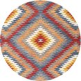 thumbnail image 1 of Ahgly Company Machine Washable Indoor Round Contemporary Brown Area Rugs, 4' Round, 1 of 7