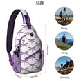 thumbnail image 5 of Nature Dragonfly Sling Backpack, Insect Lovers Print Crossbody Bag, Artistic Pattern Design for Travel and Daily Use, 5 of 5