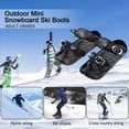 thumbnail image 3 of Mini Patines Esquí Cortos Zapatos Cortos Cuchillas Nieve Ajustables para Invierno Al Aire Libre, 3 of 9