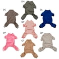 thumbnail image 2 of Pet Pajamas Soft Solid Velvet Jumpsuit Small Medium Dogs and Cats Warm Sleepingwear, 2 of 4