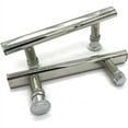 thumbnail image 2 of Manija de puerta de estilo moderno para gabinetes de cocina, manija de puerta de ducha de acero inoxidable con distancia de orificio ajustable con superficies de bordes lisos para una fácil, 2 of 6