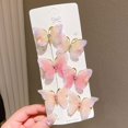 thumbnail image 3 of CSChome Rhinestone Hairpin 6Pcs Butterflies Decor Hair Clip Embellished Girl Princess Hair Pin Shape Hair Pin Hair Accessories, 3 of 6