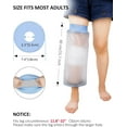 thumbnail image 2 of Asunby Knee Cast Cover for Shower Large Size After Surgery, Upgraded Waterproof Knee Cast Protector for Knee Replacement Surgery Wound Burns Broken, Soft Stretchy Reusable, 2 of 9