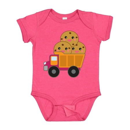 

Inktastic Cookie Lover Gifts Funny Truck Boys or Girls Baby Bodysuit
