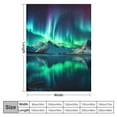 Shiartex Aurora Borealis Mountains Lake Ideal Comfy Throw Blanket