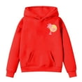 thumbnail image 2 of WOYY Toddler Girls Preppy Palm Hoodie Loose Soft Hooded Sweatshirt Casual Pullover, 2 of 5