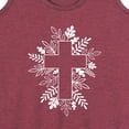 thumbnail image 3 of Instant Message - Foliage Cross - Women's Racerback Tank Top, 3 of 6