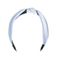 thumbnail image 4 of Ofertas Únicas 1 Pc Diademas Anchas de Patrón de Rayas Grace para Mujeres Blanco Azul, 4 of 6