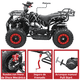 thumbnail image 5 of Cuatrimoto a Gasolina 49cc 2T Suspensión de Resorte Arranque Manual Freno de Disco Carga Máx 50 kg Hasta 40 km/h - Negro, 5 of 8