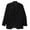 Black / Black, variant on Trussini Men's Black Striped Peak-Lapel Wool Suit Tuxedo - 38 Short