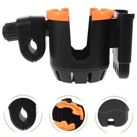 LEORX Cup Holder Wheelchair Rubber Fits Most Cups and Bottles 1Set
