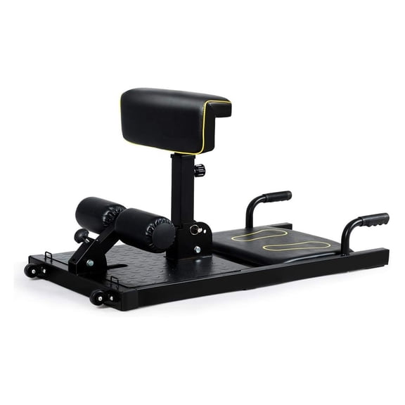 8-in-1 Sissy Squat Machine with Adjustable Height, Multifunctional Home Gym Equipment for Push-up, Sit-up, and Rope Training, Iron Frame for Full Body Workout