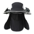 thumbnail image 2 of Sombrero de ventilador jinwen para hombre y mujer con protección solar negro, 2 of 8