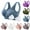 Blue, variant on HomeDM Sports Bras for Women - Seamless Support Bras for Yoga Gym Workout Fitness Wireless Bras with Removable Pads Solid Color No Underwire Bralettes - White/M
