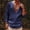 #684-Navy, variant on Ceisia Men's Solid Color V-Neck Long Sleeve Casual Shirt Loose Breathable Summer Top White S Gifts