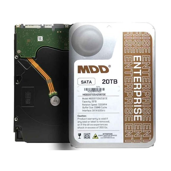 Restored MDD (MDD20TSATA25672E) 20TB 7200 RPM 256MB Cache SATA 6.0Gb/s 3.5inch Internal Enterprise Hard Drive (Refurbished)