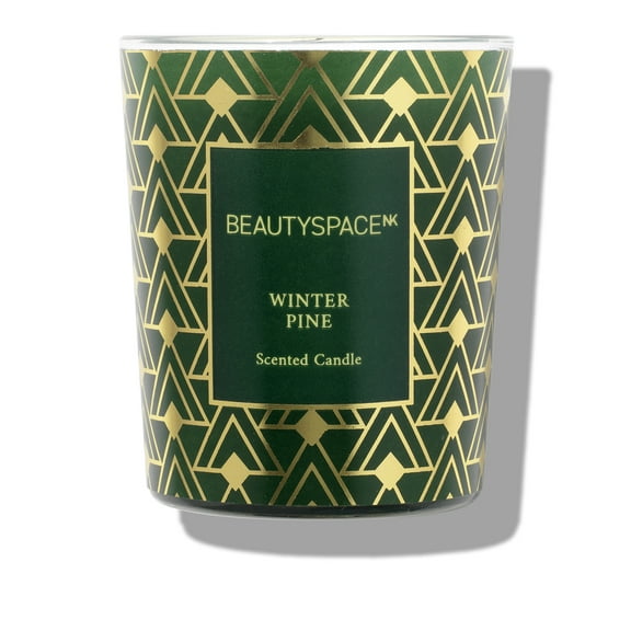 BEAUTYSPACE Winter Pine Scented Candle, Limited Edition
