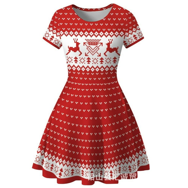 Vestido de Navidad europeo y americano para niños, estampado de dibujos  animados, Princesa, Serie de Navidad, nuevo
