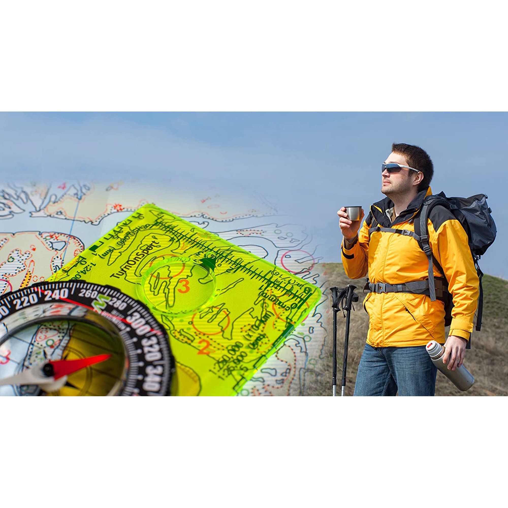 2 Boussoles De Randonnée Acrylique - Orientation Et Lecture Carte - Scout Camping Survivalisme