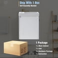 thumbnail image 3 of EUROCO 16" Wall-Mounted Bathroom Vanity with Sink Bathroom Vanity Cabinet with Ceramic Basin,Soft-Close Door, Ideal for Small Bathrooms, Easy Assembly, Stylish Storage, White, 3 of 8
